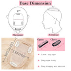 SEGO 100% Real Human Hair Toppers, with Air Bangs, Silk Base 150% Density, Clip in Topper, 2.7肺5.1・ HairPieces for Women, with Thinning/Hair Loss Cover Gray