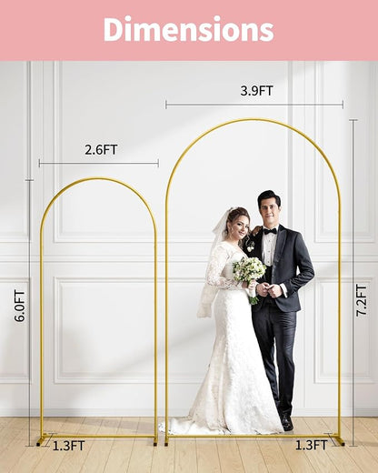 Pureegg Arch Backdrop Stand Set, 7.2 ft and 6 ft | Wedding, Baby Shower - Image 2
