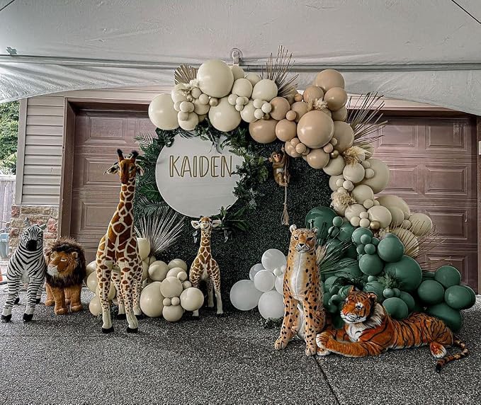 Double Stuffed White Sand Balloons Different Sizes 18In 12In 5In Light Grey - Image 9