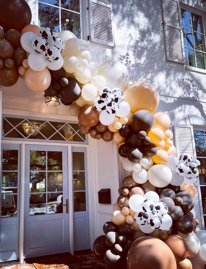Brown Cow Print Balloons - Image 4