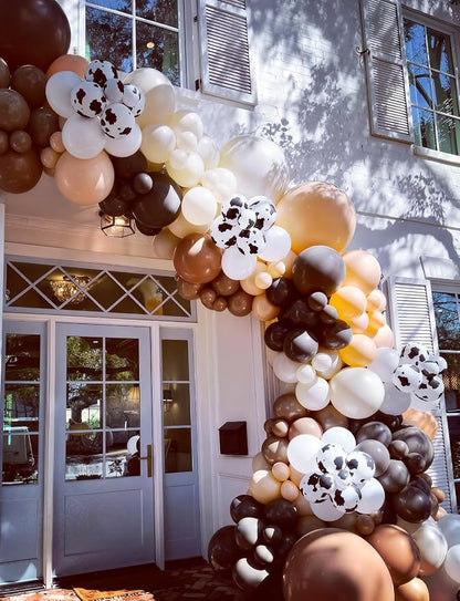 Brown Cow Print Balloons - Image 4