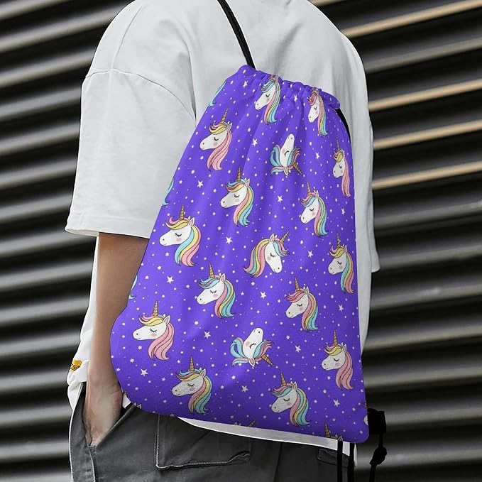 Water Resistant Drawstring Backpack Lightweight Sackpack - Image 5