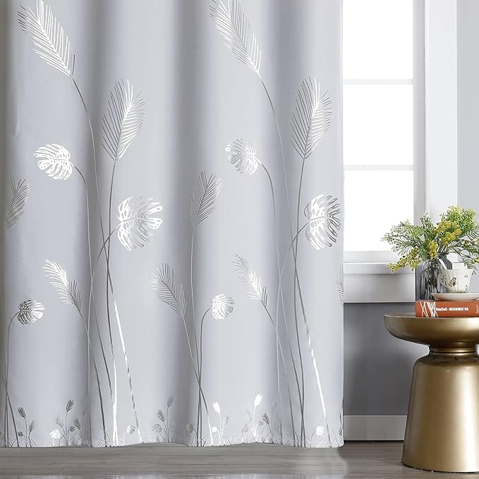 Greyish White Window Curtain for Sliding Door 80W x 84L Inch Long Room - Image 3