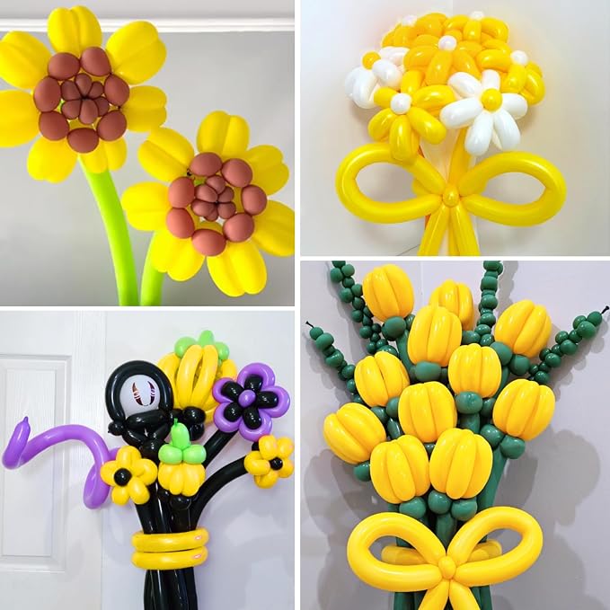 100Pcs Yellow 260 Balloons, Long Balloon - Image 5