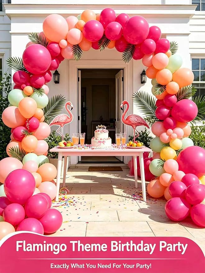 Hot Pink Balloons 125 Pcs Different Sizes 18 12 10 5 Inch Magenta Fuchsia Dark - Image 6