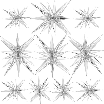 10 Pcs Star Balloons Explosion Balloons Foil Cone Balloon Magic by TOTAFAM