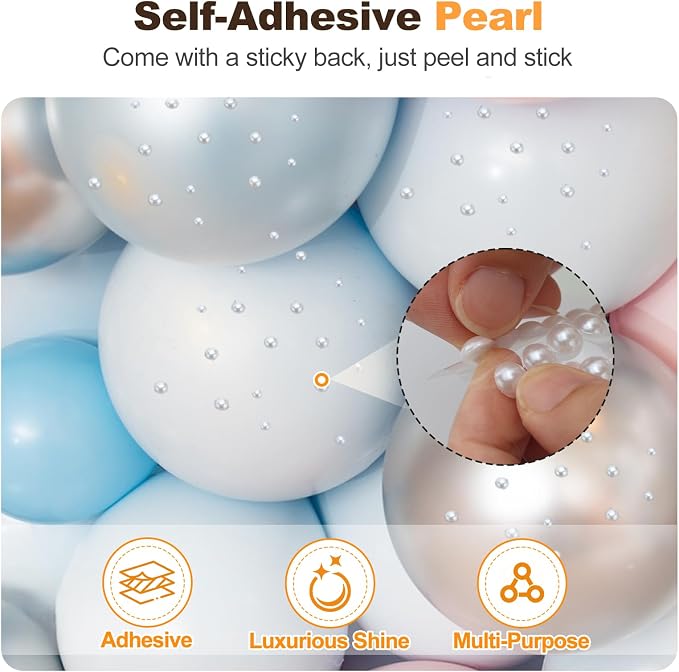 820Pcs Self Adhesive Pearl Stickers - Image 2