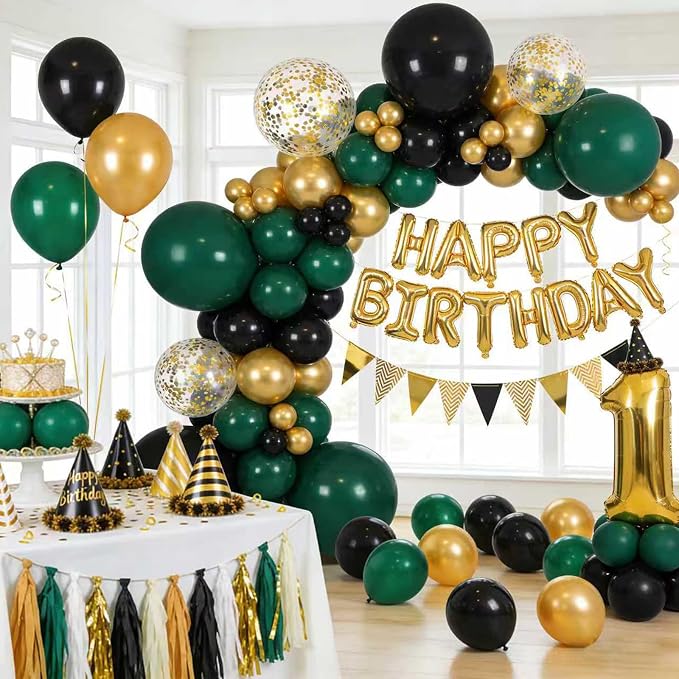 Green Balloons 125 Pack Different Sizes 18 12 10 5 Inch Dark Green Balloon Arch - Image 6