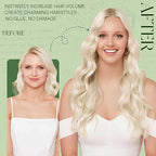 RUNATURE Clip in Hair Extensions Real Human Hair, Real Hair Extensions Clip in Human Hair for Women, Blonde Remy Natural Hair, 22 Inch 120g 7pcs, #800 Platinum Blonde