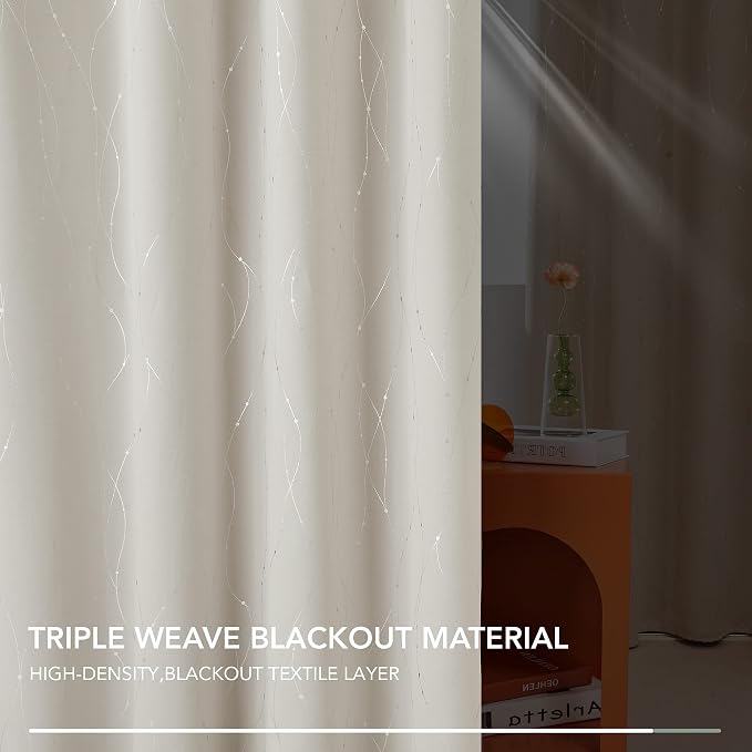 Deconovo Living Room Curtains 45 Inches Long, Thermal Insulated, Room Darkening - Image 6