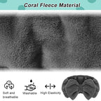 Shintop Makeup Headband Soft Carol Fleece Spa Headband with Cute Bow Elastic Headwear for Washing Face Skincare Facial Mask Showers（Grey）