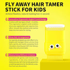 SEVICH Kids Hair Wax Styling Stick with Ergonomic Angled Comb - 15g Natural Plant Extracts for Stray Hair Grooming, Smooth Finish, Child-Friendly Design (Boys & Girls)