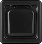 NO-PEST VENT MetalGuard, Dual Door Dryer Vent Cover Outdoor 4 Inch, Powder-Coated Heavy Duty Steel, Pest Proof, Rust Resistant, Safe & Efficient Vent Cap (Onyx, STEEL 4" W/O Duct Tube)