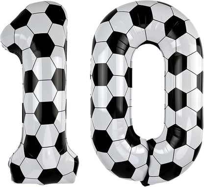 40 Inch Soccer Number 10 Foil Balloon, Soccer Birthday Party Decorations | by Unknown