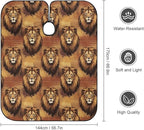 Extra Long Hair Cutting Salon Cape, Haircut Apron Lions Animal King Hair Cutting Cloak for Hair Dye