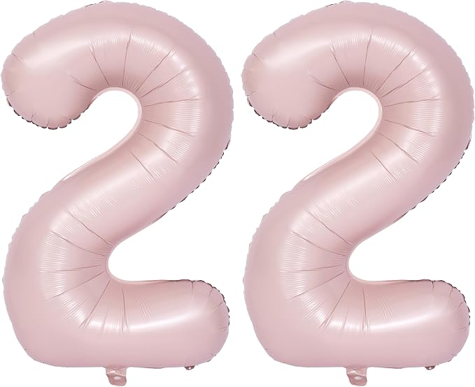 40 In Matte Pink Number Balloons Helium Foil Mylar Balloon Party Digital 22 | by Exquisitehighqualitypartydecorationstomeetyoureveryneed%EF%BC%81