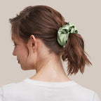 LILYSILK Silk Hair Scrunchies/Ties for Frizz & Breakage Prevention, 100% Mulberry, No Damage, Elastic ponytail Holders, 1Pc, Pale Turquoise
