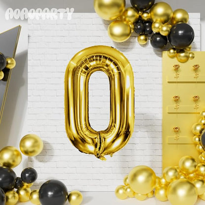 Letter Balloons Gold 40 Inch O Large Giant Big Foil Mylar Balloon | - Image 4