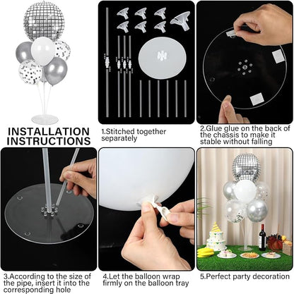 Disco Ball Balloons Stand Kit 2 Sets - Image 3