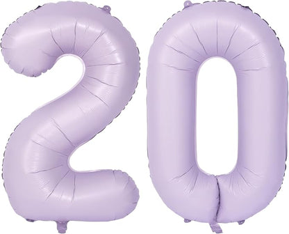 40 In Matte Purple Number Balloons Helium Foil Mylar Balloon Digital 20 | by Exquisitehighqualitypartydecorationstomeetyoureveryneed%EF%BC%81