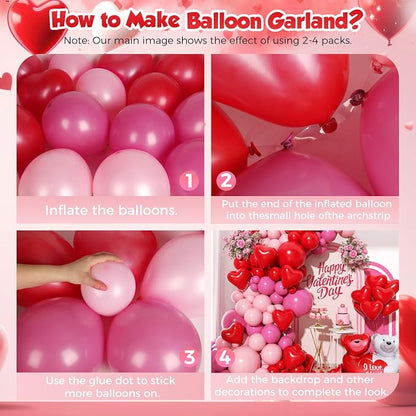 Valentines Day Balloons Garland Arch Kit - Image 3