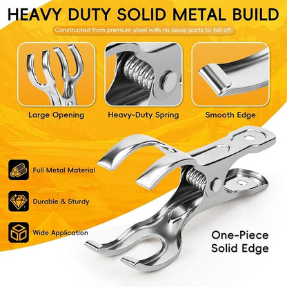 24 Pack Spring Clamps, Backdrop Clips, 3.3 Inch - Image 3