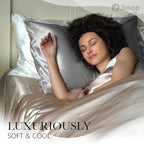 100% Mulberry Silk Pillowcase for Hair and Skin, 22 Momme Pure Natural Silk Pillow Case Both Sided with Zipper, Pillow Cover for Women Mom Men (Silver Grey, King 20''×36'', 2 Pack)