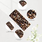 5 Pack Sport Headbands for Women - Including Leopard Headbands for Women, Elastic Soft Fabric Non-Slip Hair Bands & Hair Wraps for Daily Workout, Yoga, Running & Sports
