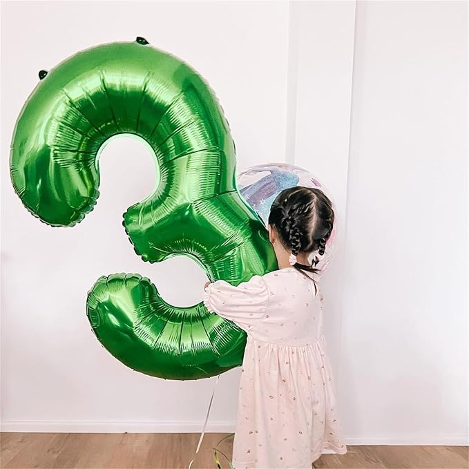 Emerald Green Number Balloons, 40 Inch Dark Green Number 4 Balloon - Image 7