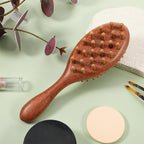 Loc Brush for Dreads Natural Wood Hair Brush Wooden Scalp Massager Loc Comb Wooden Hair Brushes Scalp Comb Detangling, ScalpCare & Frizz Control