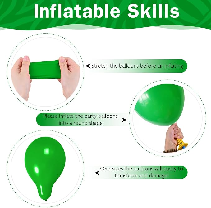 Green Balloons Different Shades Dark Emerald Hunter Forest Lime Metallic Green - Image 6