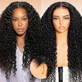 Arabella 13x6 Deep Wave Lace Front Wigs Human Hair 210% Density Glueless Wigs Human Hair 100% Curly Wave Human Hair Wigs 12A Pre Plucked Pre-Bleached Pre-Cut Glueless Wig 22 Inch