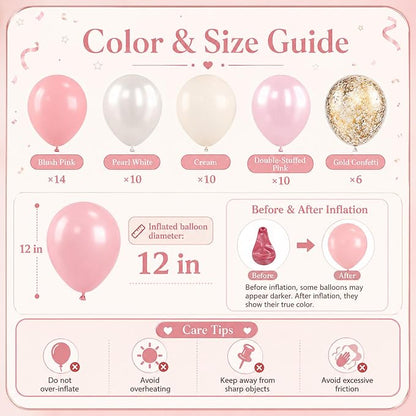 Biapian Pink And Gold Balloons - Image 4