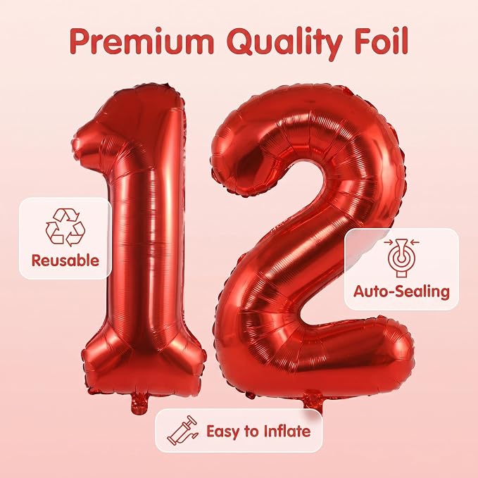 YPSelected 32 Inch Large Foil Helium Number Balloon Birthday Wedding Party 0-9 - Image 7