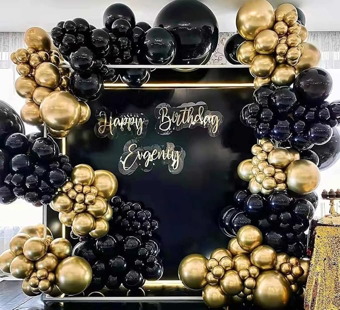10pcs 18 inch Metallic Gold Balloons, Thick Latex Chrome Helium Balloons - Image 3