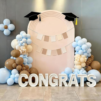 110pcs Light Brown and Sand White Balloons kit, 18/12/10/5 Inch Balloons | - Image 5