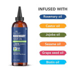 Botanic Hearth Rosemary Oil for Hair Growth | Strengthening Biotin, Jojoba, Castor Hair Growth Oil for frizzy hair | Dry, Damaged Scalp Treatment | Color Safe | All Hair Types | 4 Fl Oz