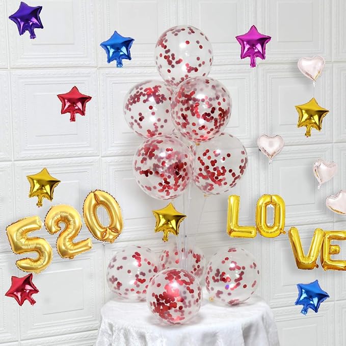 Red Confetti Balloons - Image 3