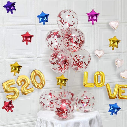Red Confetti Balloons - Image 3