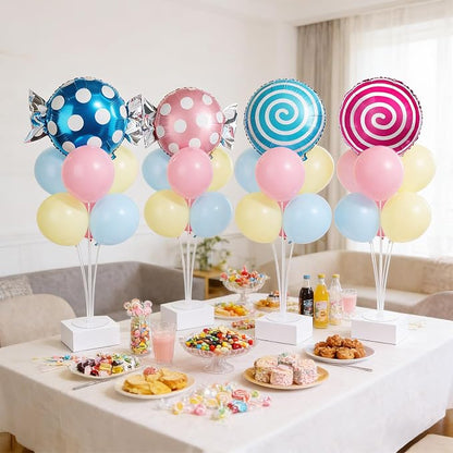 4 Sets Pastel Sweet Candy Theme Party Balloons Stand Kit - Image 4
