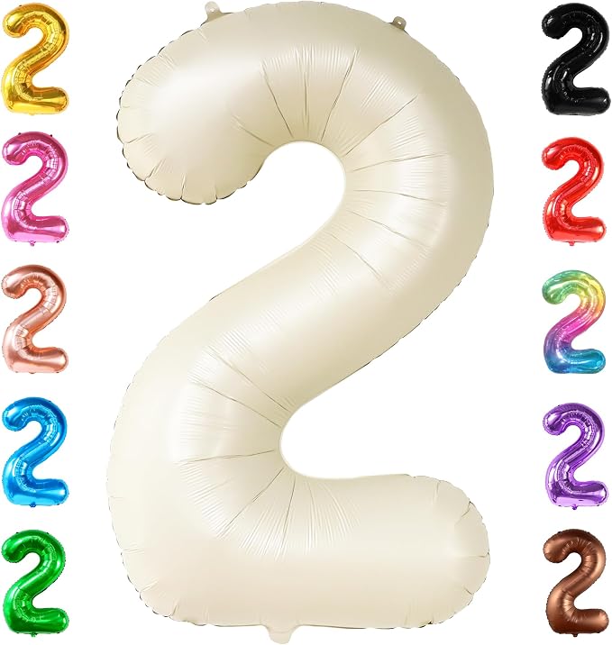 KatchOn Cream White Number 2 Balloon by KatchOn