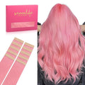WENNALIFE Tape in Hair Extensions Human Hair Peach Pink Tape in Extensions, 10pcs 30g 26 inch Remy Invisible Tape Ins Straight Colored Soft Refill Set