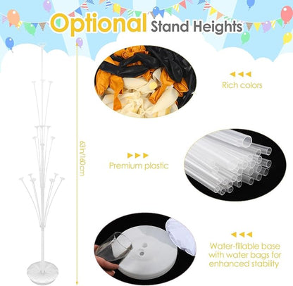 Aneco 4 Set Black and Gold Balloon Stand Kit - Image 4