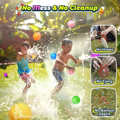 12Pcs Reusable Water Balloons, Pool Beach water Toys - Image 6