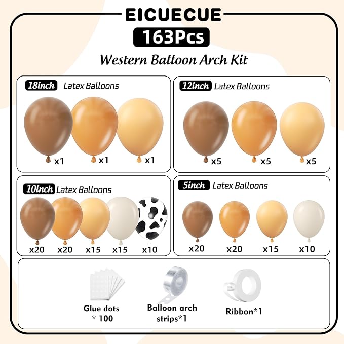 Western Cowboy Balloons Arch Kit - Image 2