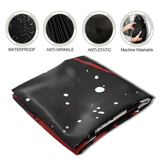 Barber Capes for Men Hair Cutting Capes with Snaps Salon Capes for Stylists Waterproof Hairdresser Gown Cape- 63”× 56”(Red)