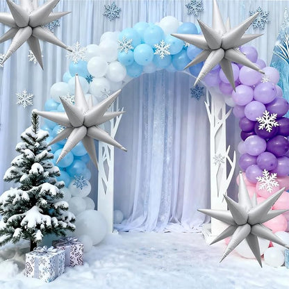 White Star Balloons Foil Explosion Mylar Baloons - Image 5