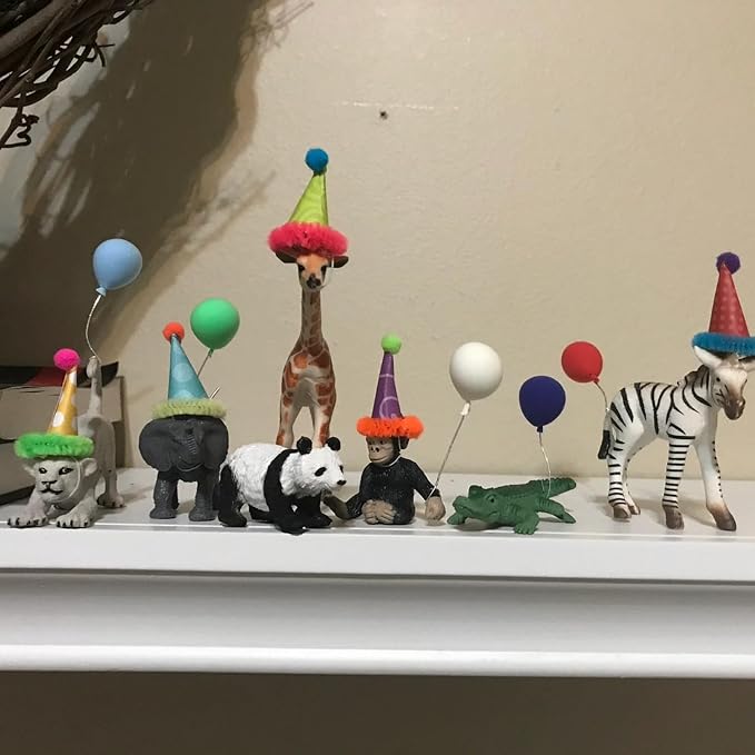 Dollhouse Miniature Balloons, Mini Balloons, 1:12 Scale Rainbow Balloons - Image 9
