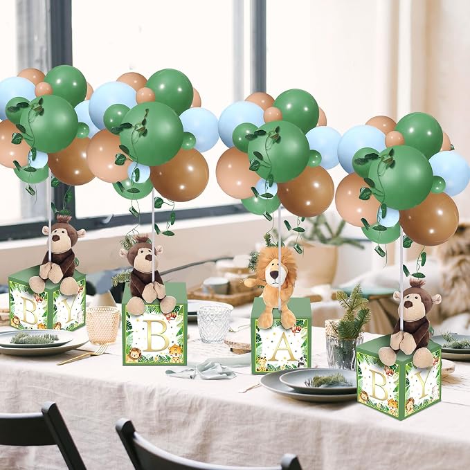 Lenwen 6 Sets Baby Letter Boxes Decorations Table Centerpieces - Image 6