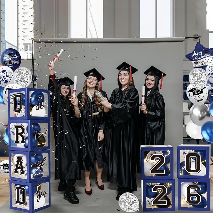 Navy Blue Graduation Decorations Class of 2026 - Image 6